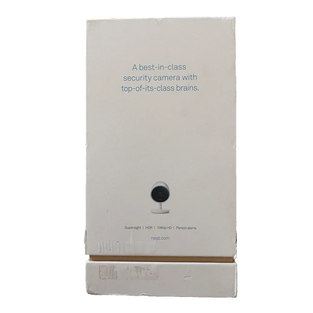 Nest Cam IQ Indoor Security Camera 2-Pack | 1080p HDR Wi‑Fi | White | NC3200US